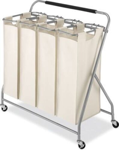 Lot of (3) Whitmor Easy-Lift Quad Laundry Sorter&nbsp;