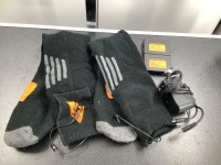 Action Heat Unisex Rechargeable 3.7 Volt Heated Socks, Powers On, Ecommerce Return