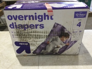 Overnight Diapers - up & up, size 4 