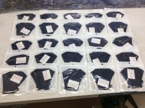 Lot of (25) New Cotton Face Masks with Filter Pouch