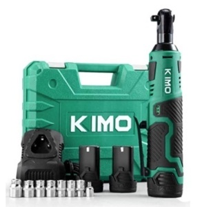 KIMO Cordless Ratchet Wrench Set, Powers Up, E-Commerce Return