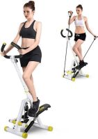 Doufit&nbsp;ST-01 Foldable Stair Step Machine&nbsp;with Resistance Bands and Handle Bar, 220 Lbs Capacity&nbsp;