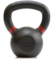 Lot of (2) Tru Grit Fitness Cast Iron Kettlebell Weights, 20lb, Appears New