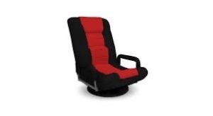 Gaming Floor Chair w/ 360-Degree Swivel, Armrest, Adjustable Backrest