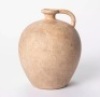 Lot of (4)&nbsp;8" x 7" Weathered Jug Vase Brown