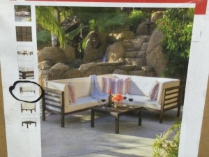 OUTDOOR SECTIONAL SOFA SET,NEW