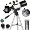 F30070M Astronomical Telescope 150X Max 70mm Aperture 300mm Refractor Tripod Finder Scope with Phone Holder