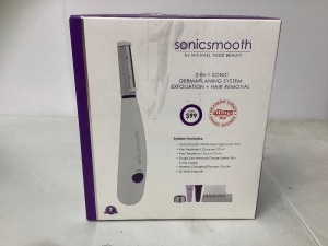 Sonicsmooth 2-in1 Exfoliator/Hair Removal, Powers Up, Appears New