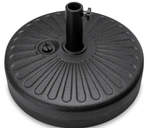 Plastic Patio Umbrella Base Pole Holder Accessory w/ Adjustable Knob,NEW