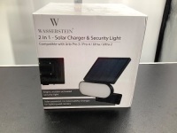 Wasserstein 2 in 1 Solar Charger & Security Light, Untested, Appears New