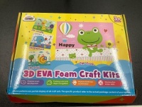 Lot of (5) 3D EVA Foam Craft Kits, Appears New