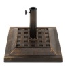 26lb Steel Square Patio Umbrella Base Stand