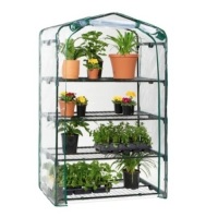 4-Tier Mini Portable Indoor Outdoor Greenhouse,&nbsp;40in