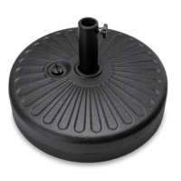 Plastic Patio Umbrella Base Pole Holder, Black