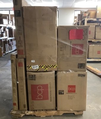 Pallet of BCP Salvage, Presorted Items May Be Broken, Damaged, or Have Missing Pieces