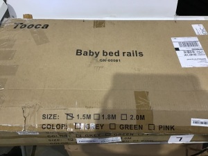 Lot of (3) Tooca Baby Bed Rails, Unkown Size