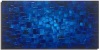 Large Abstract Dark Blue Square Wall Art Hand Painted Textured Oil Painting on Canvas Ready To Hang 60x30inch,NEW