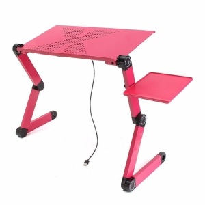 Lot of (3) Portable Adjustable Foldable Laptop Notebook PC Desk Table Vented Stand Bed Tray