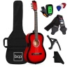 Beginner Acoustic Guitar Set w/ Case, Strap, Digital Tuner, Strings - 38in,APPEARS NEW