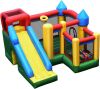 Giantex Mighty Inflatable Bounce House Castle Jumper Moonwalk Bouncer w/ 50 Pcs Ocean Balls, Carry Bag, Stakes and Repair Kit (no Blower) 