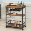 Rustic Mobile Kitchen Serving cart, Appears New