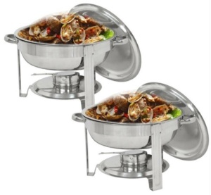TOOCA Chafing Dish Buffet Set, 2 Pack of 4 QT. Stainless Steel