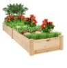 8x2ft Wooden Raised Garden Bed Planter