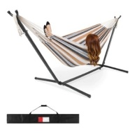 2-Person Brazilian-Style Double Hammock, Desert Stripes