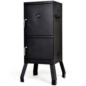 Vertical Charcoal Smoker BBQ Barbecue Grill w/ Temperature Gauge