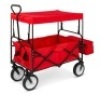 Utility Wagon Cart w/ Folding Design, 2 Cup Holders, Removable Canopy, Appears New