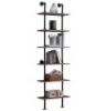 Bookshelf 6-Tier Modern Ladder Shelf, Appears New