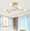 Industrial Chandelier Semi Flush Mount Ceiling Pendant Light, Appears New