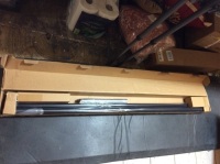 Ivilon Drapery Treatment Window Curtain Rod -&nbsp;1 1/8 Rod. 120 to 240 Inch - Black. Appears New