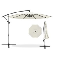 Offset Hanging Patio Umbrella,&nbsp;10ft, Cream