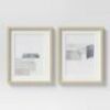 16" x 20" Neutral Collage Framed Wall Art, Set of 2&nbsp;