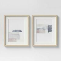 16" x 20" Neutral Collage Framed Wall Art, Set of 2&nbsp;