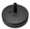 Plastic Patio Umbrella Base Pole Holder Accessory w/ Adjustable Knob, Appears New