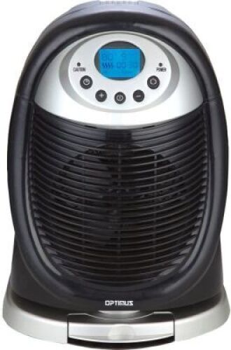 OPTIMUS H-1411 Digital Oscillating Fan Heater, Untested - Appears New