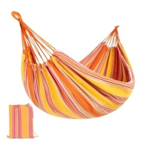 2-Person Brazilian-Style Double Hammock w/ Portable Carrying Bag, Appears New