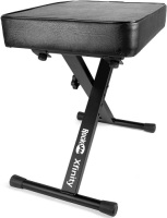 RockJam KB100 Adjustable Padded Keyboard Bench, X-Style, Black. Appears New