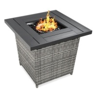 28in Fire Pit Table, Gray