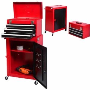 2Pc Mini Tool Chest Cabinet Storage Toolbox TL30208