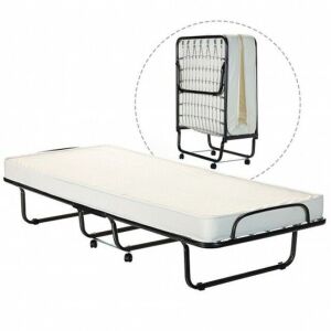 Folding Metal Bed Memory Foam Mattress 