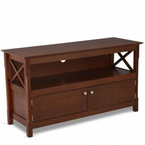 44" Wooden Storage Cabinet Tv Stand 