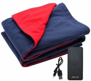 Newton Heated Blanket w/ Power Bank, Untetsed, Appears new, Retail 14.95