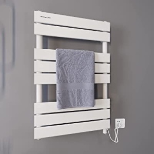 Super Power 500W Towel Warmer Heating Quickly Heated Towel Warmer Rack 8 Bar UL Certification Bath Towel Heater Drying Rack- White