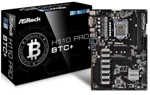 ASRock H110 Pro BTC+ 13GPU Mining Motherboard, Appears new, Retail 749.00