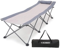 IKURAM Folding Camping Cot with Side Storage Bag. Appears New