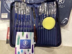 Lot of (8) Rosmax Artist Paint Brush Sets 