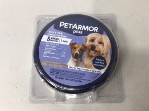 PetArmor Plus Flea & Tick Collar for Dogs, Appears new, Retail 19.99